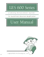 LightSpeed Technologies Listening Enhancement System LES 600 Series User Manual preview