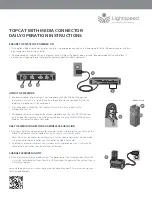 Предварительный просмотр 2 страницы LightSpeed Technologies TOPCAT ACCESS WITH ACTIVATE DAILY Operation Instructions