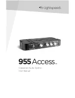 Предварительный просмотр 1 страницы Lightspeed 955Access User Manual