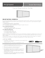 Предварительный просмотр 1 страницы Lightspeed flexcat Registration Manual