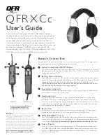 Preview for 1 page of Lightspeed QFRXCc User Manual