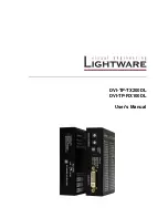 Lightware DVI-TP-RX100DL User Manual preview