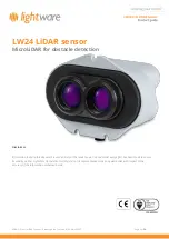 Предварительный просмотр 1 страницы Lightware LW24 LiDAR Product Manual