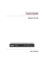 Lightware UMX-OPT-TX150R User Manual preview