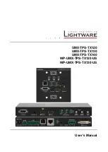 Предварительный просмотр 1 страницы Lightware UMX-TPS-TX120 User Manual