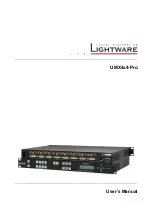 Lightware UMX4x4-Pro User Manual предпросмотр