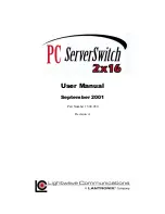 Preview for 1 page of Lightwave Communications serverswitch 2X16 User Manual