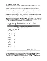 Предварительный просмотр 16 страницы Lightwave Communications ServerSwitch 8200 User Manual