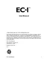 Предварительный просмотр 3 страницы Lightwave Research EC-1 User Manual