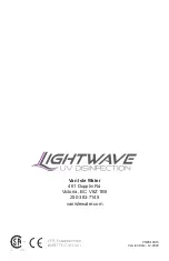 Preview for 28 page of Lightwave LTW-4 Series Operation & Installation Instructions