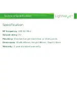 Предварительный просмотр 15 страницы Lightwave LW201 Instruction Manual