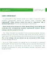 Предварительный просмотр 7 страницы Lightwave LW455 Instruction Manual