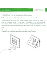 Предварительный просмотр 8 страницы Lightwave LW455 Instruction Manual