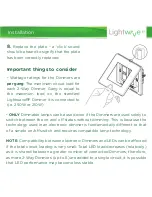 Предварительный просмотр 12 страницы Lightwave LW455 Instruction Manual