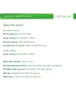 Предварительный просмотр 19 страницы Lightwave LW455 Instruction Manual