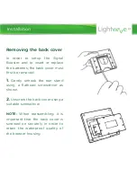 Предварительный просмотр 6 страницы Lightwave LW800 Instruction Manual