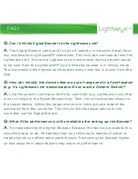 Предварительный просмотр 11 страницы Lightwave LW800 Instruction Manual