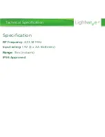 Предварительный просмотр 12 страницы Lightwave LW800 Instruction Manual