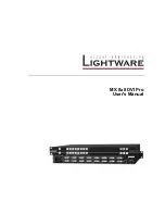 Lightwave MX 8x8 DVI Pro User Manual preview