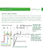 Предварительный просмотр 21 страницы LightwaveRF Comfy LW920 Professional Series Instruction Manual