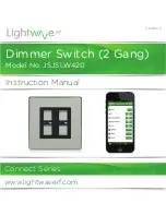 Предварительный просмотр 1 страницы LightwaveRF JSJSLW420 Instruction Manual
