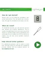 Предварительный просмотр 3 страницы LightwaveRF LW450 Connect Series Instruction Manual