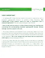 Предварительный просмотр 6 страницы LightwaveRF LW450 Connect Series Instruction Manual