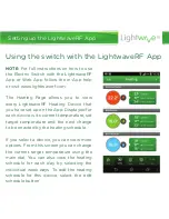 Preview for 17 page of LightwaveRF LW934 Instruction Manual