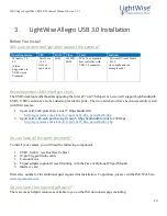 Preview for 10 page of LightWise ISG Allegro Technical Manual