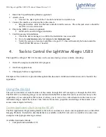 Preview for 19 page of LightWise ISG Allegro Technical Manual