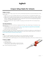 Предварительный просмотр 1 страницы Ligitech Crayon Setup Manual