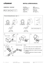 LIGMAN NORDSTROM 4-NOD-50032 Installation Instructions Manual предпросмотр