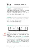 Preview for 50 page of Lika DRAW WIRE SFA-10000 Series User Manual