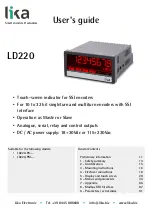 Preview for 1 page of Lika Posicontrol LD220 Series User Manual