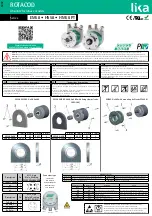 Lika Rotacod EM58 PT Series Mounting Instructions предпросмотр