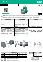 Lika ROTACOD ESC61 Series Mounting Instructions предпросмотр