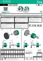 Предварительный просмотр 1 страницы Lika ROTAPULS C58A Series Mounting Instructions