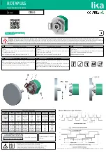 Lika ROTAPULS CB50 Series Mounting Instructions предпросмотр