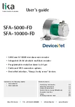 Lika SFA-10000-FD User Manual preview