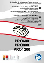 Like It PRO1200 Instructions For Fitting And Operating preview