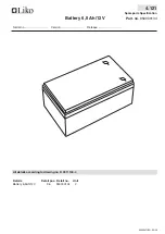 Preview for 106 page of Liko Golvo 7000 Series Service Manual