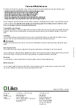 Preview for 12 page of Liko Uno 102 Series Instruction Manual