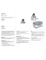 Lil' Jumbl Baby Wipe Warmer User Manual preview