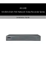 Предварительный просмотр 1 страницы Lilin 16ch PoE Network Video Recorder Series Installation Manual