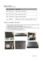 Предварительный просмотр 3 страницы Lilin 16ch PoE Network Video Recorder Series Installation Manual