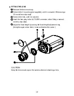 Предварительный просмотр 16 страницы Lilin CMG1086 series Instruction Manual