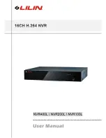 Lilin nvr400L User Manual предпросмотр