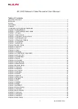 Предварительный просмотр 1 страницы Lilin NVR5208E User Manual