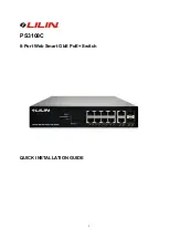 Preview for 1 page of Lilin PS3108C Quick Installation Manual