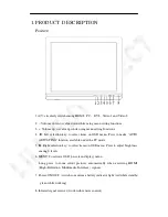 Предварительный просмотр 4 страницы Lilliput FA1000 User Manual